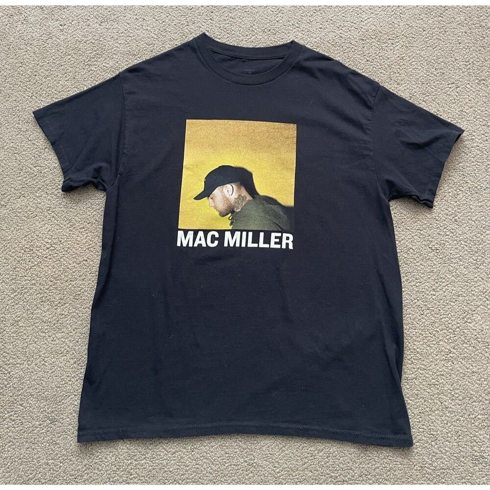 Mac Miller Graphic Tee Black Large Product by Mac Miller Hip Hop Rap